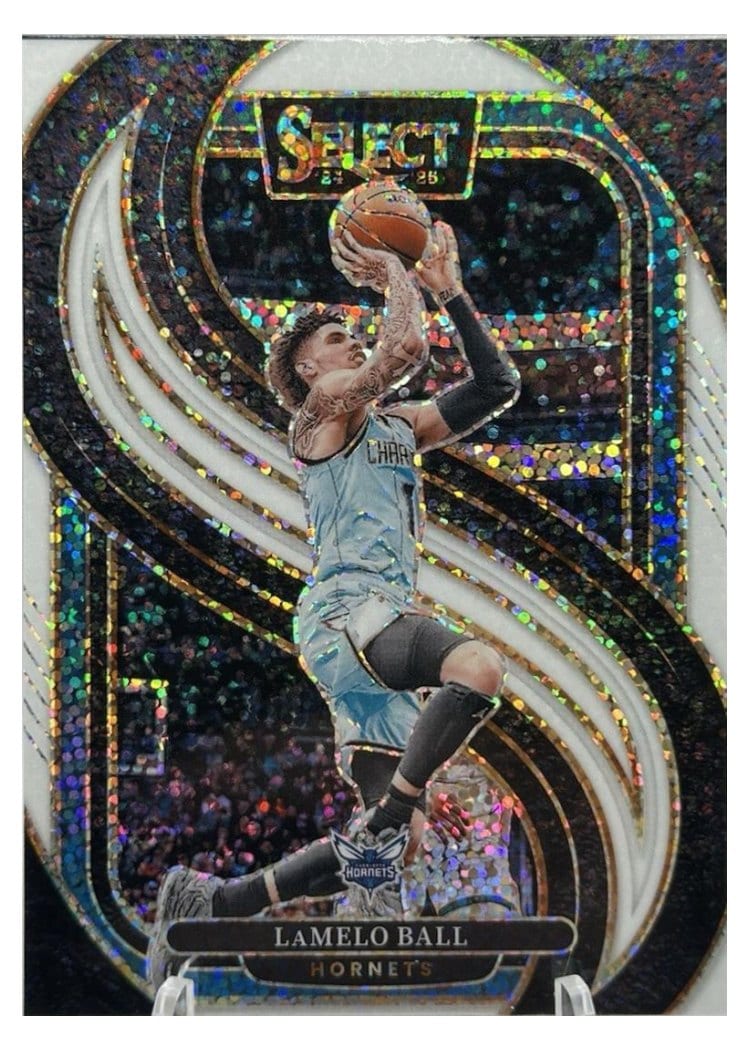 2024-25 Panini Select Base Set LaMelo Ball White Sparkle Prizm #147 card