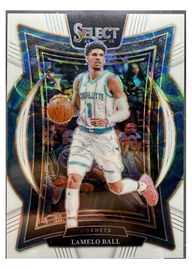 2024-25 Panini Select Base Set LaMelo Ball White Scope Prizm #31 card