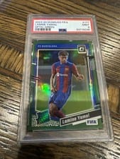 2023 Panini Donruss Lamine Yamal Green Optic #177 card
