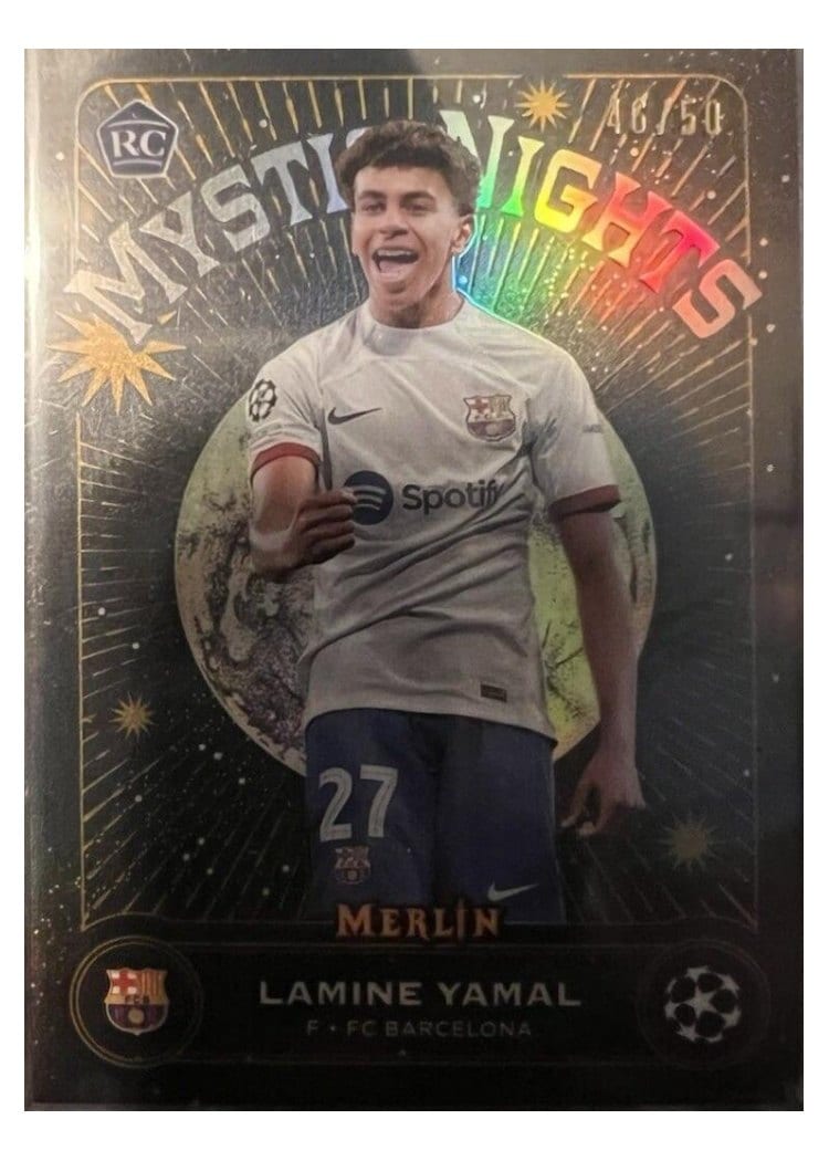 2023 Topps Merlin UEFA Mystic Nights Lamine Yamal #MN-8 card