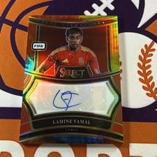 2024 Panini Select FIFA Signature Lamine Yamal Tie-Dye #S-LY card