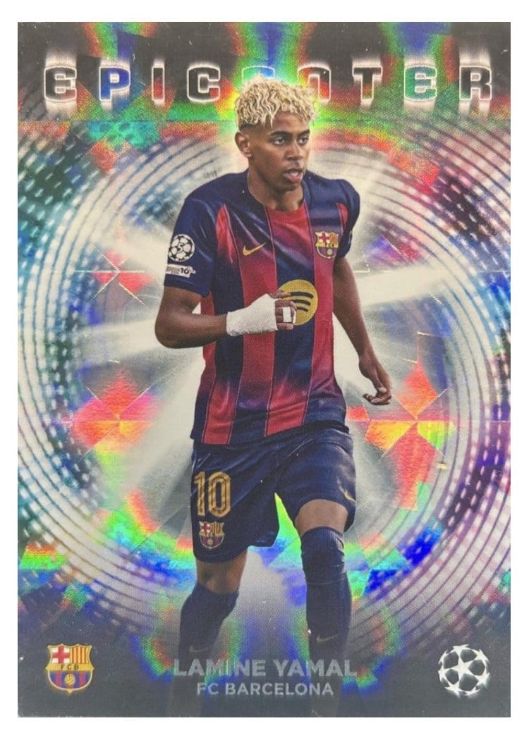 2025-26 Topps UEFA Club Competitions Epicenter Lamine Yamal #EC-7 card