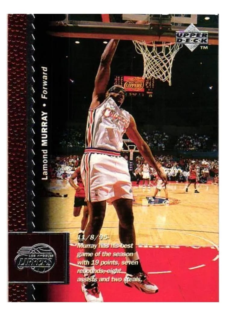 1996 Upper Deck Lamond Murray #54 card
