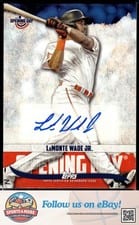 2022 Topps Opening Day Opening Day Autographs LaMonte Wade Jr. #ODA-LWJ card