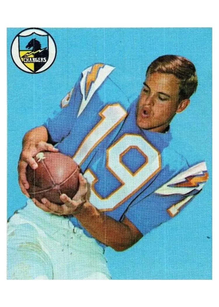 1968 Topps Lance Alworth #193 card