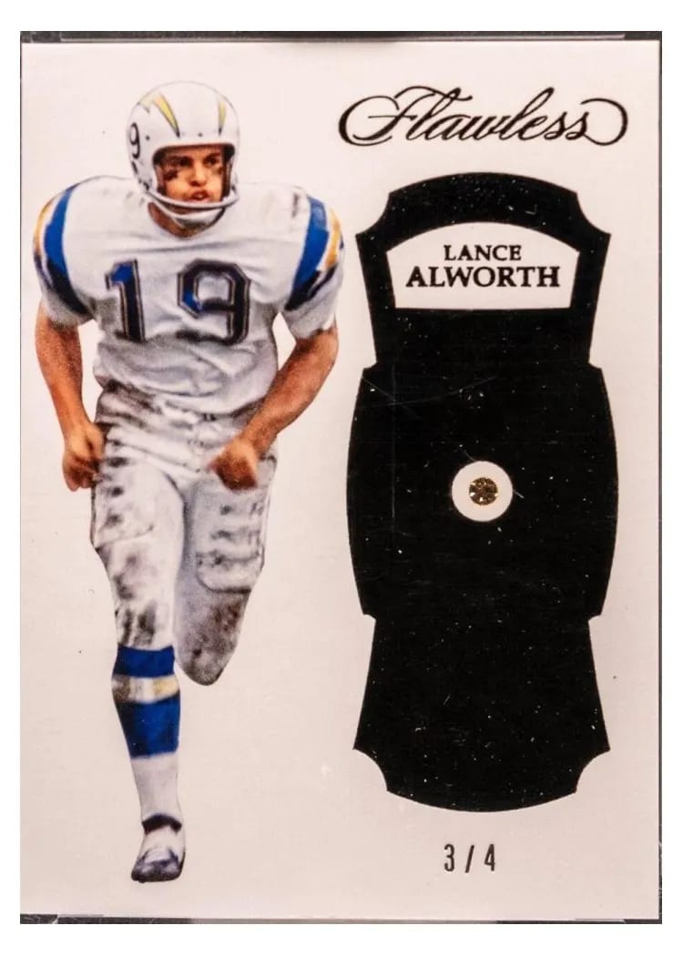 2017 Panini Flawless Lance Alworth #119 card