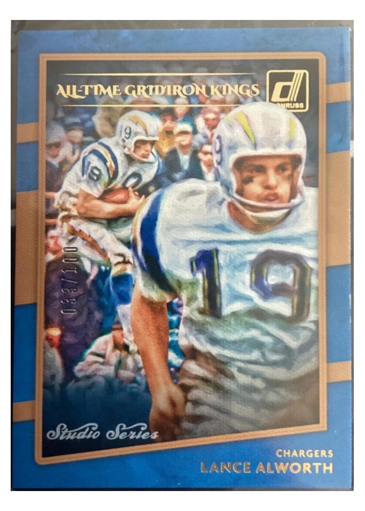 2020 Donruss All-Time Gridiron Kings Lance Alworth #ATGK-LA card