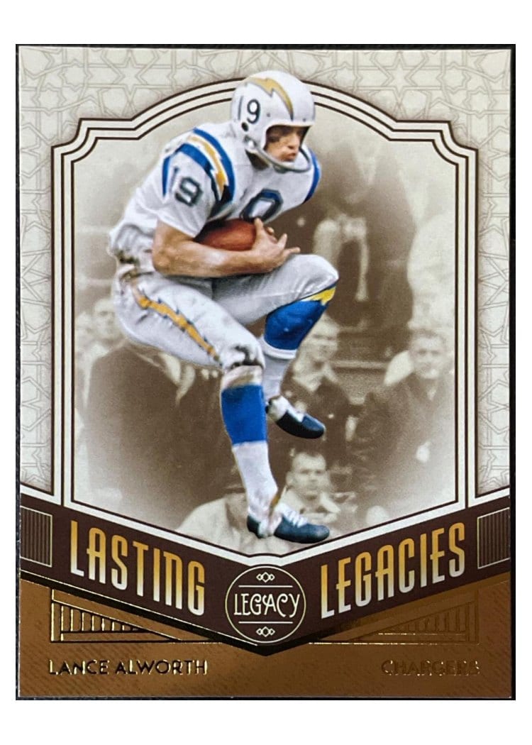 2020 Panini Legacy Lasting Legacies Lance Alworth #LL-LA card