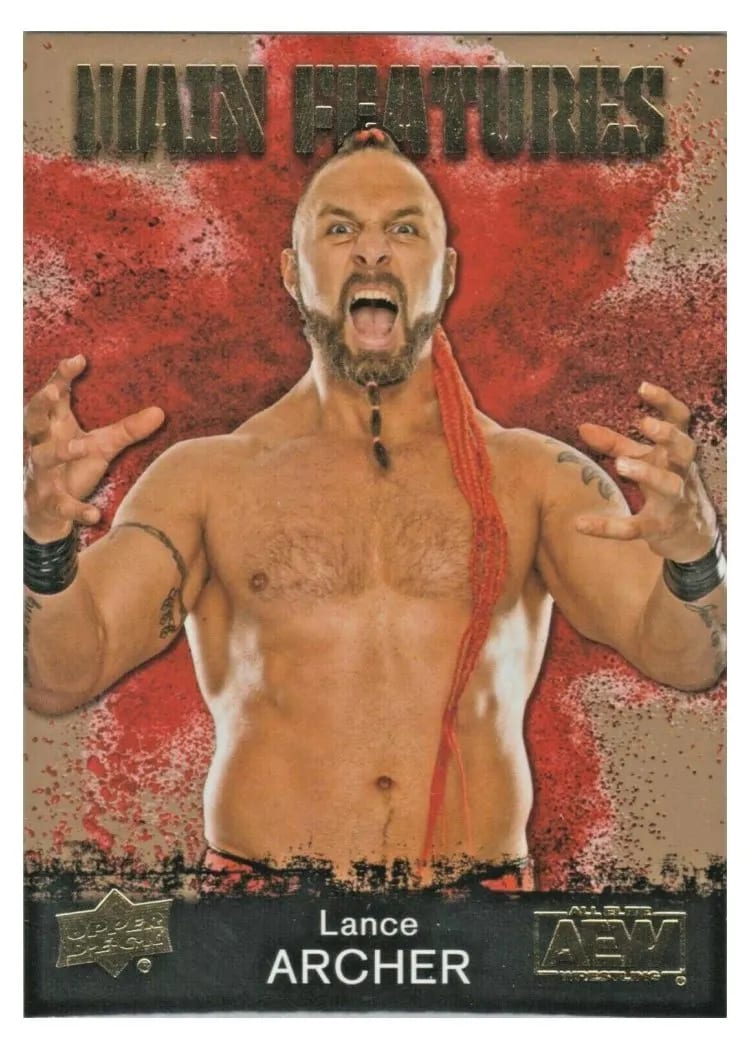 2021 Upper Deck AEW Main Features Lance Archer Gold #MF-3 card