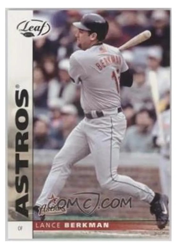 2002 Leaf Lance Berkman #27 card
