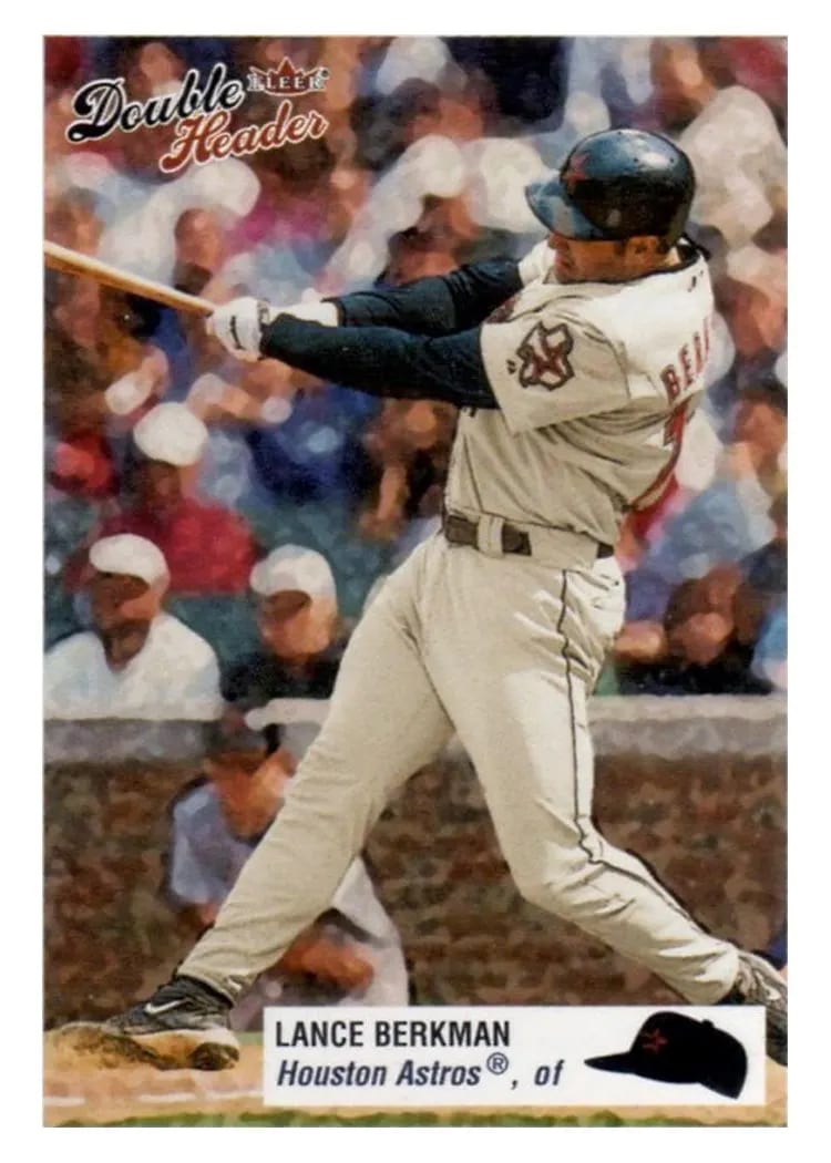 2003 Fleer Double Header Lance Berkman #133 card