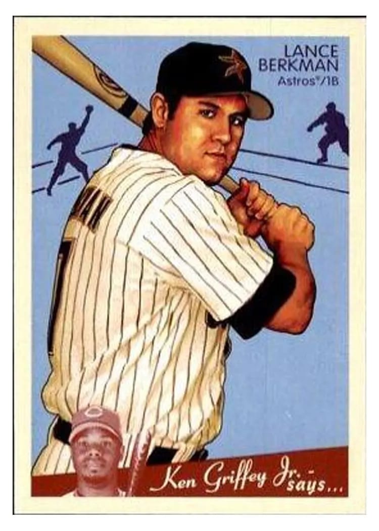 2008 Upper Deck Goudey Lance Berkman #80 card