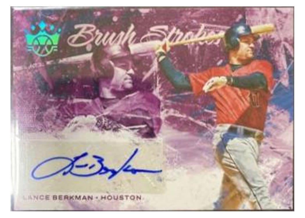 2022 Panini Diamond Kings Brush Strokes Lance Berkman #BS-LB card