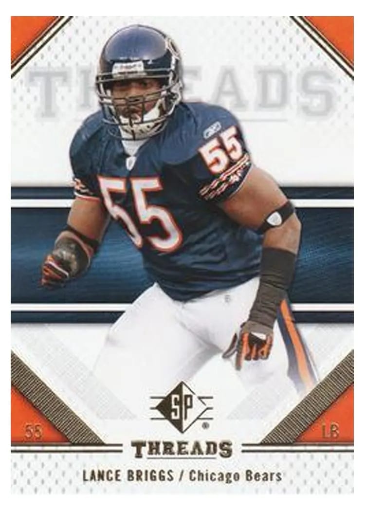 2009 SP Threads Lance Briggs #59 card