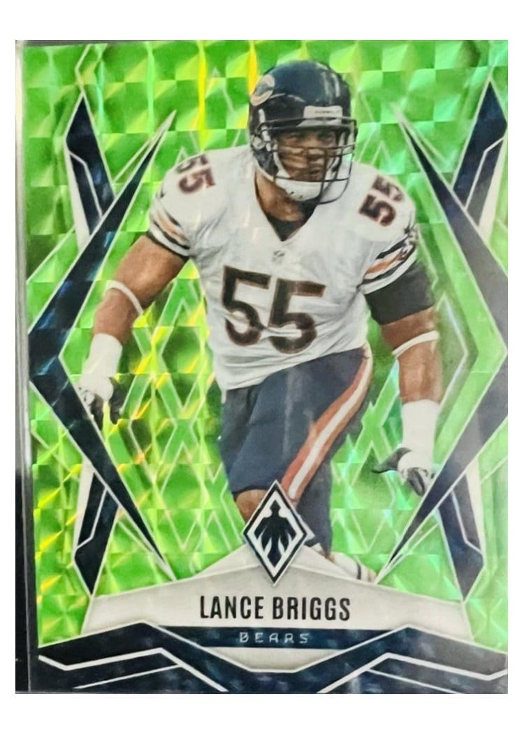 2025 Panini Phoenix Base Set Lance Briggs Lime Green Pyramids #90 card