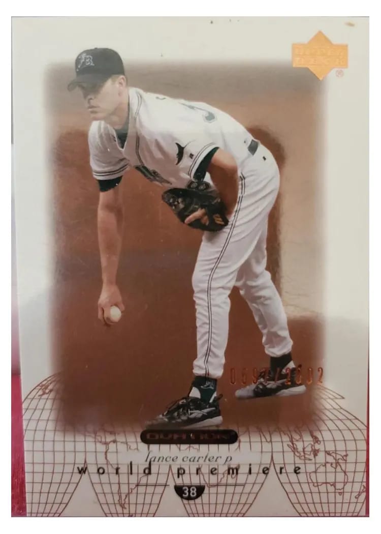 2002 Upper Deck Ovation Lance Carter #178 card