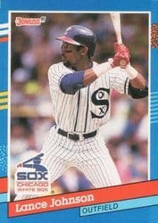 1991 Donruss Base Set Lance Johnson #259 card