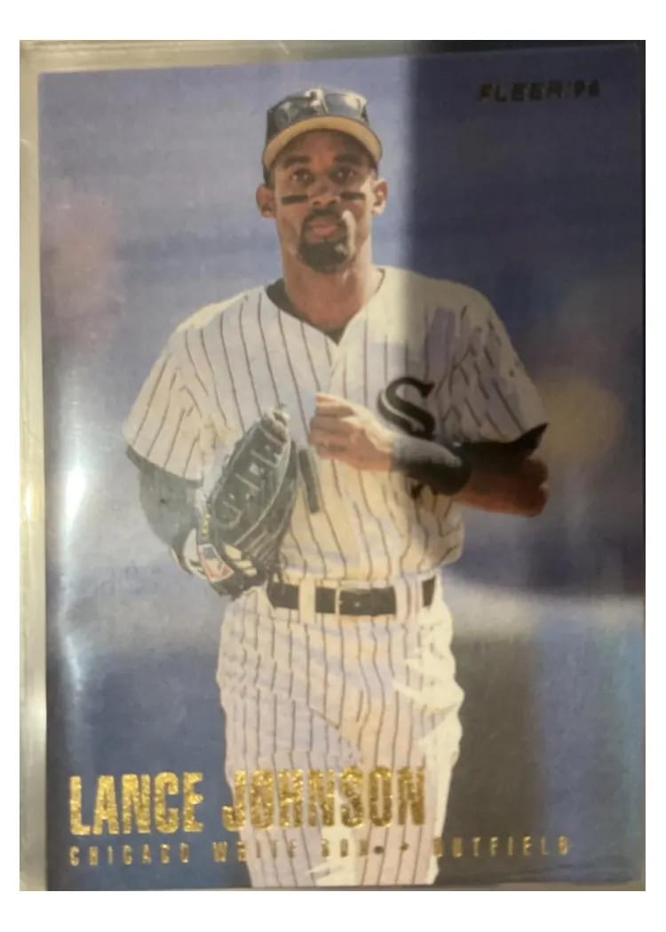 1996 Fleer Lance Johnson #68 card