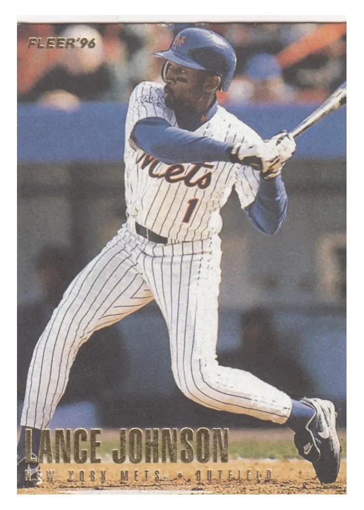 1996 Fleer Update Lance Johnson #U158 card