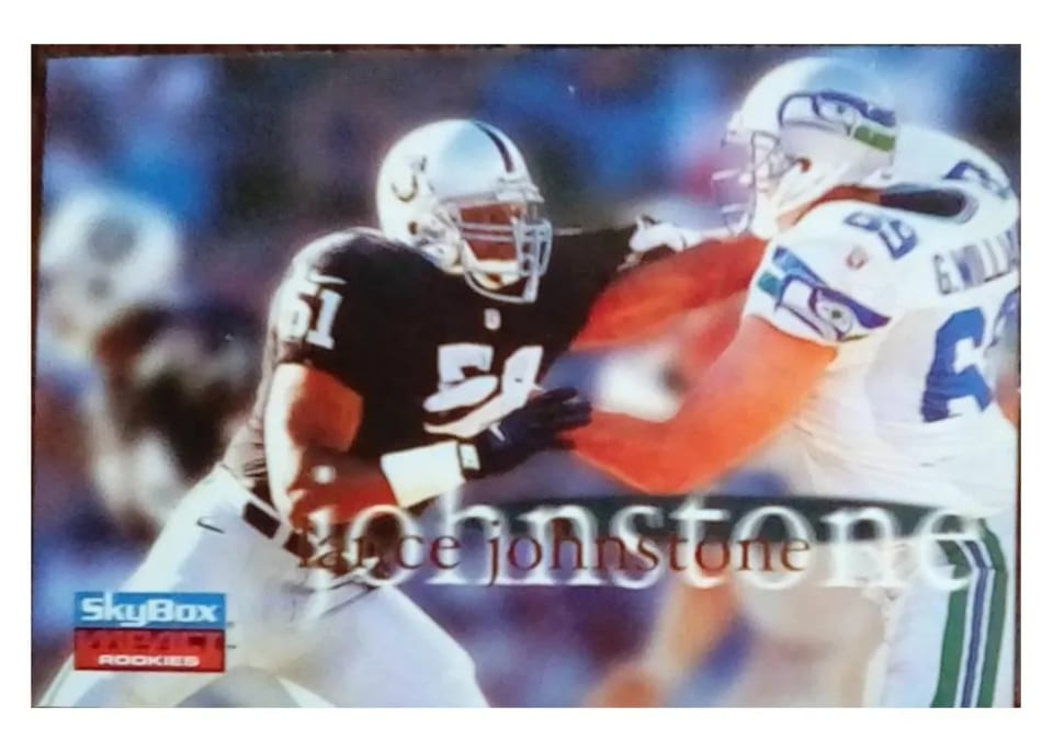 1996 Skybox Impact Rookies Lance Johnstone #49 card