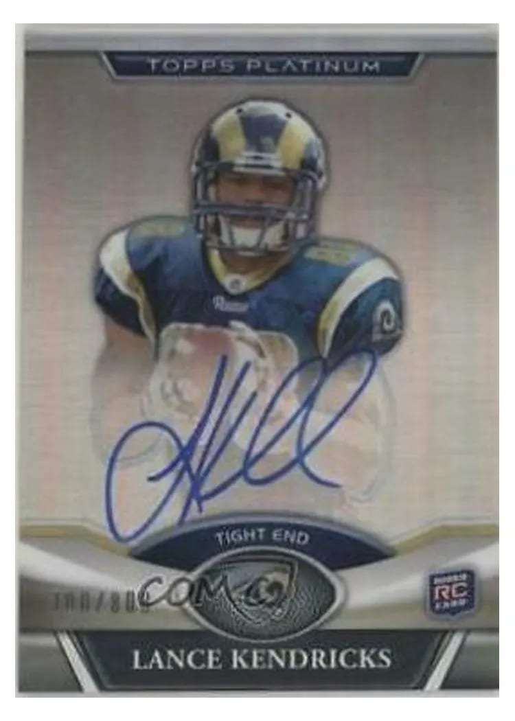 2011 Topps Platinum Lance Kendricks Autograph #39 card