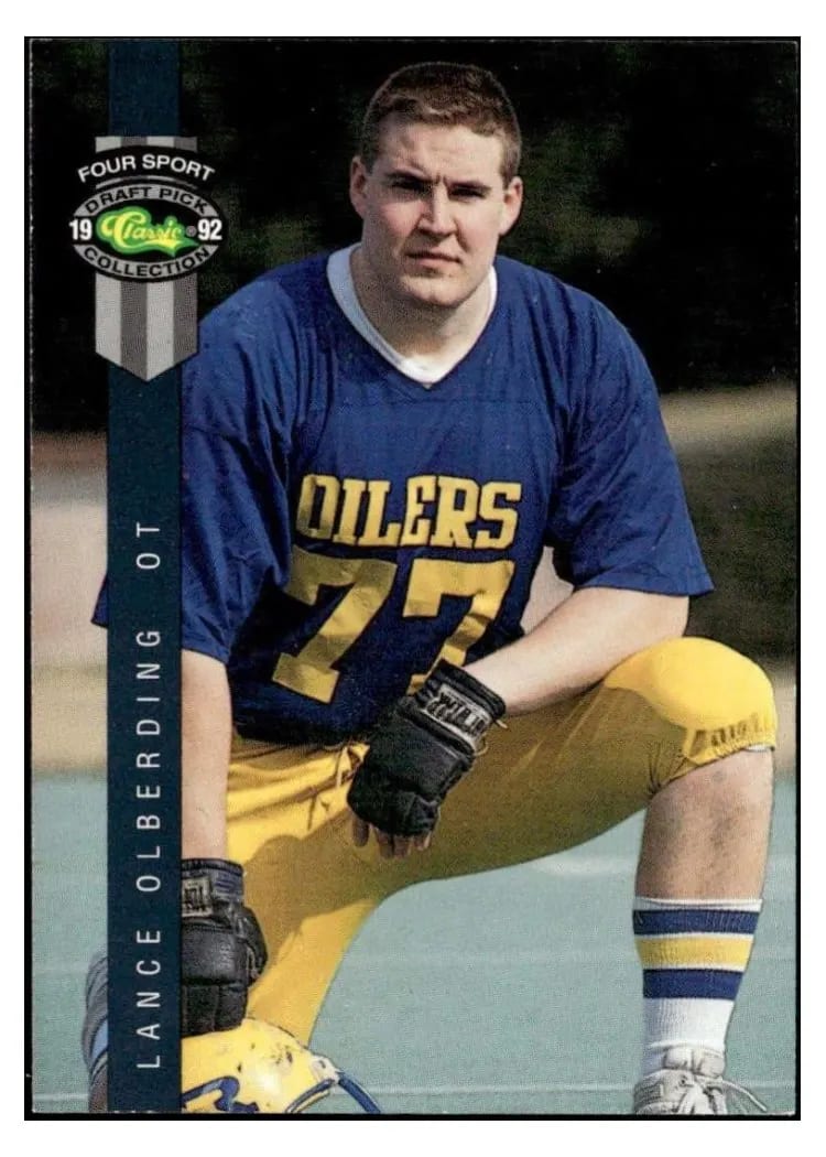 1992 Classic 4 Sport Lance Olberding #137 card