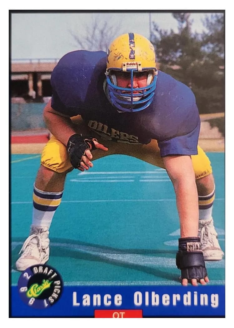 1992 Classic Draft Picks Lance Olberding #72 card