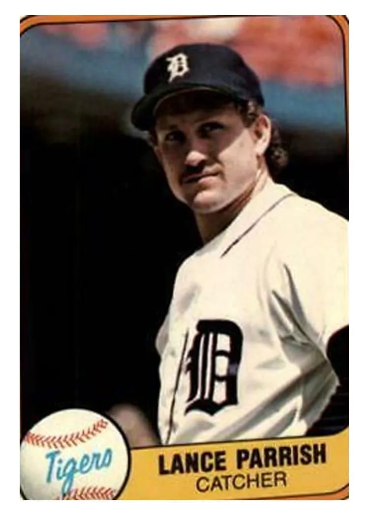 1981 Fleer Lance Parrish #467 card