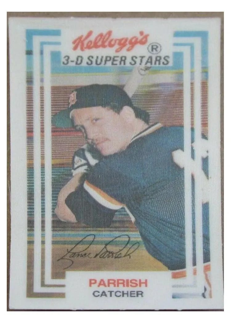 1983 Kellogg's Lance Parrish #40 card