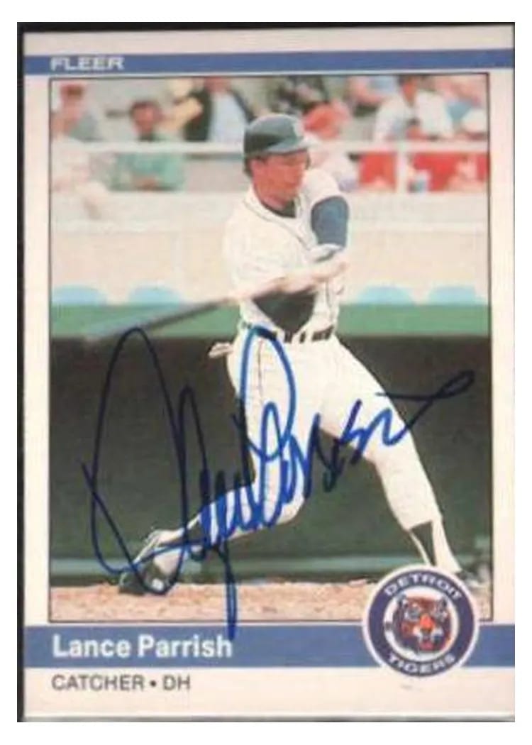 1984 Fleer Lance Parrish #88 card