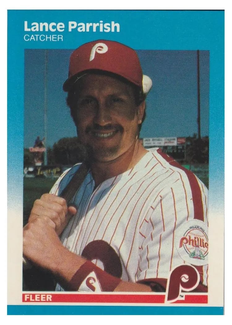 1987 Fleer Update Lance Parrish #U-96 card