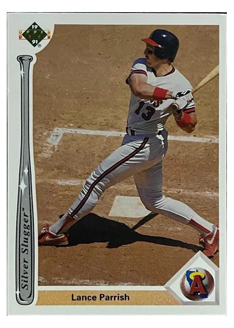 1991 Upper Deck Silver Sluggers Lance Parrish #SS11 card