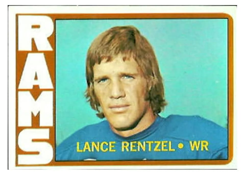 1972 Topps Lance Rentzel #81 card