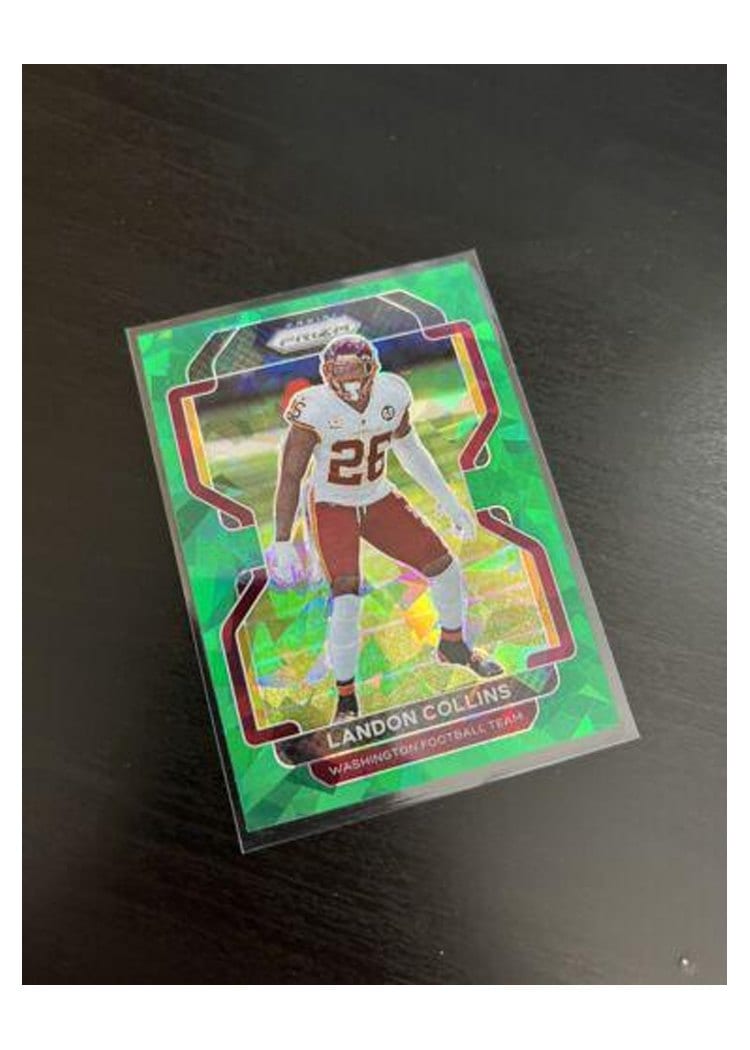 2021 Panini Prizm Base Set Landon Collins Green Ice Prizm #215 card