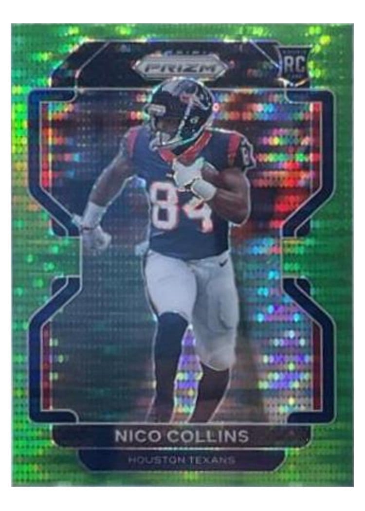 2021 Panini Prizm Base Set Landon Collins Neon Green Pulsar Prizm #215 card