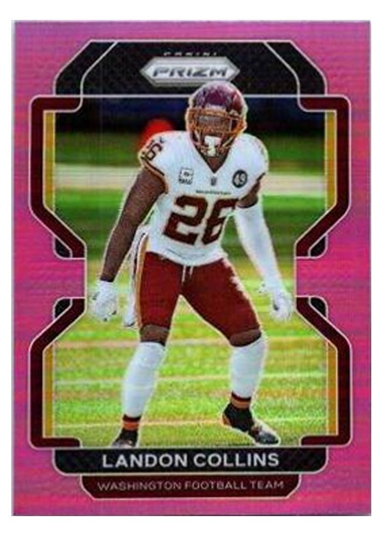 2021 Panini Prizm Base Set Landon Collins Pink Prizm #215 card