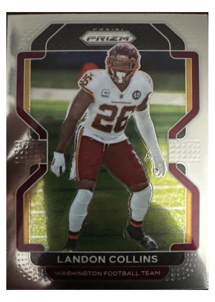 2021 Panini Prizm Base Set Landon Collins Silver Prizm #215 card