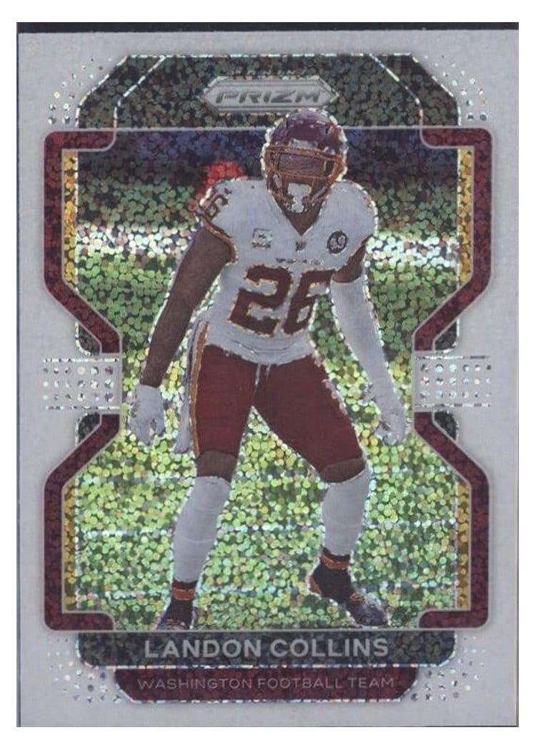 2021 Panini Prizm Base Set Landon Collins White Sparkle Prizm #215 card