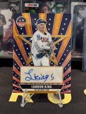 2026 Panini Stars & Stripes Prizm 15U National Team Signatures Landon King #14 card