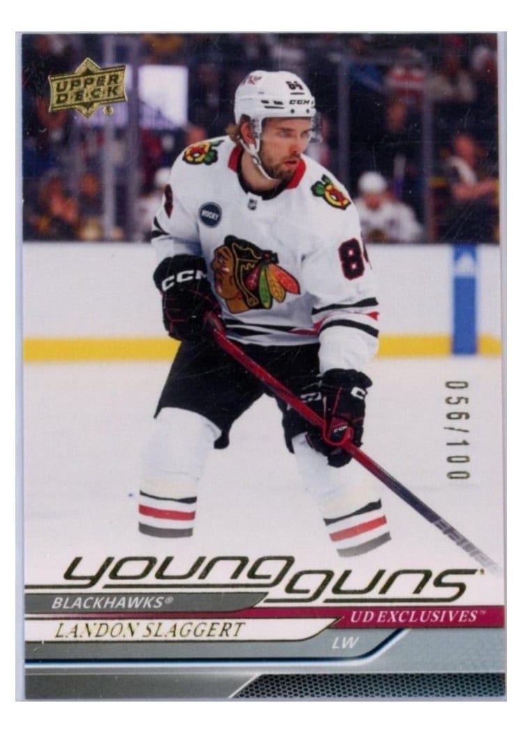 2024-25 Upper Deck Base Set Landon Slaggert Exclusive #203 card