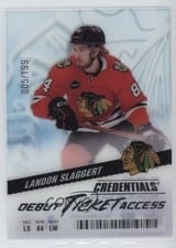 2024-25 Upper Deck Credentials Acetate Debut Ticket Access Landon Slaggert #DTAA-SL card