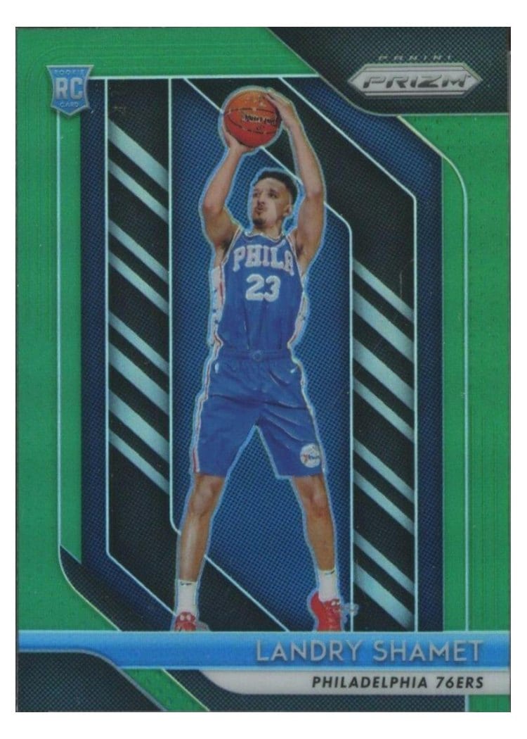 2018-19 Panini Prizm Base Set Landry Shamet #199 card