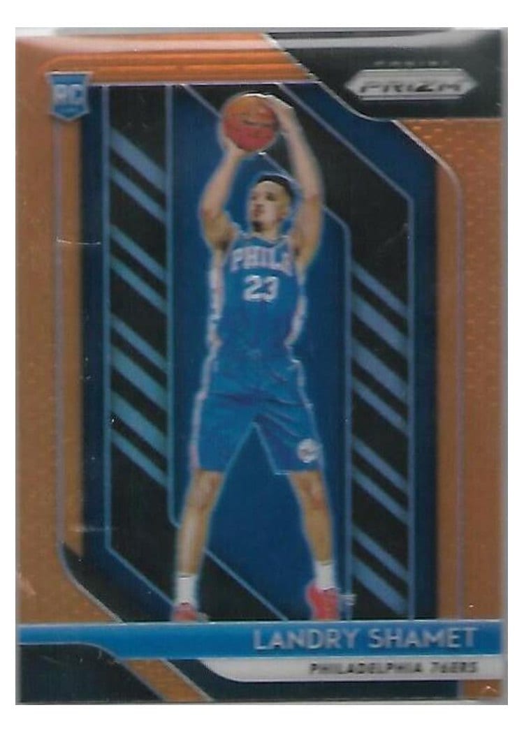 2018-19 Panini Prizm Base Set Landry Shamet #199 card