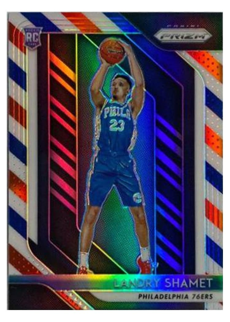 2018-19 Panini Prizm Base Set Landry Shamet #199 card