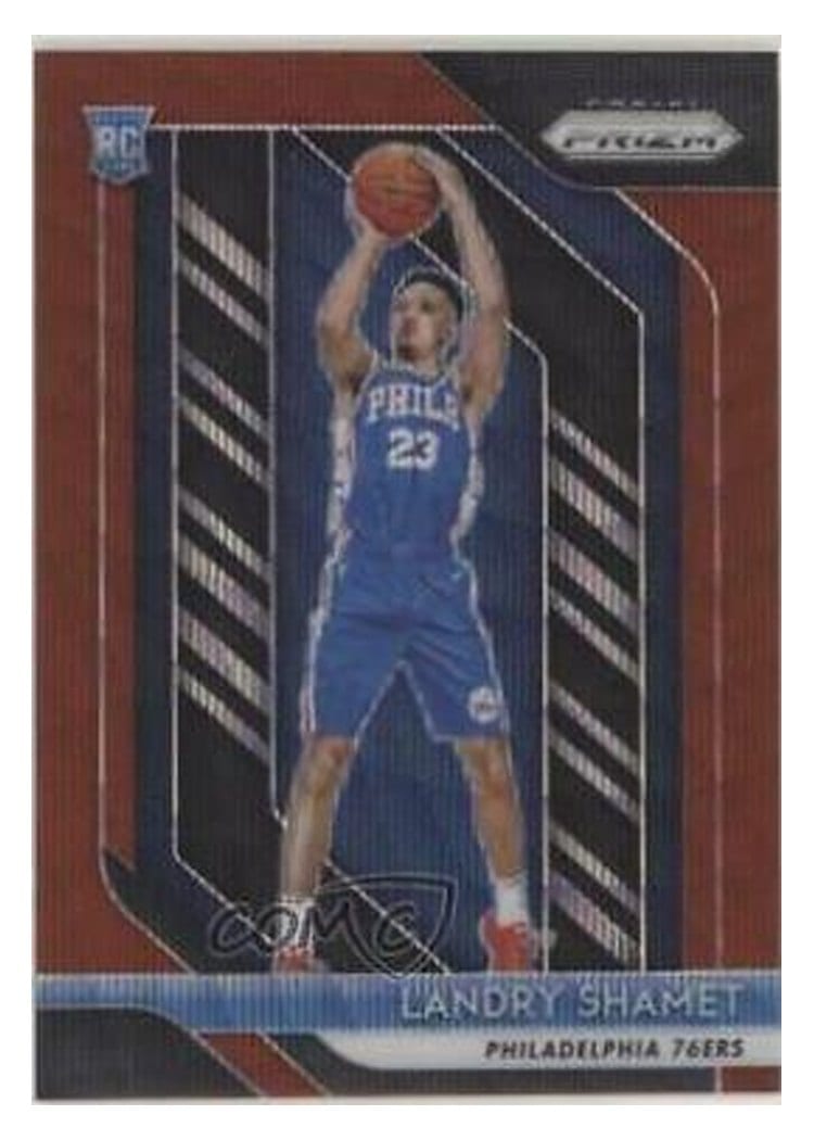 2018-19 Panini Prizm Base Set Landry Shamet #199 card