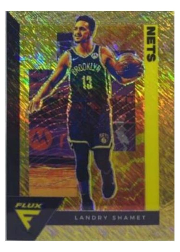 2020-21 Panini Prizm Base Set Landry Shamet Gold Shimmer Prizm #41 card