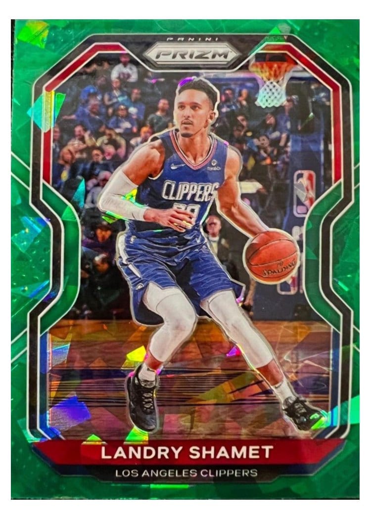 2020-21 Panini Prizm Base Set Landry Shamet #41 card