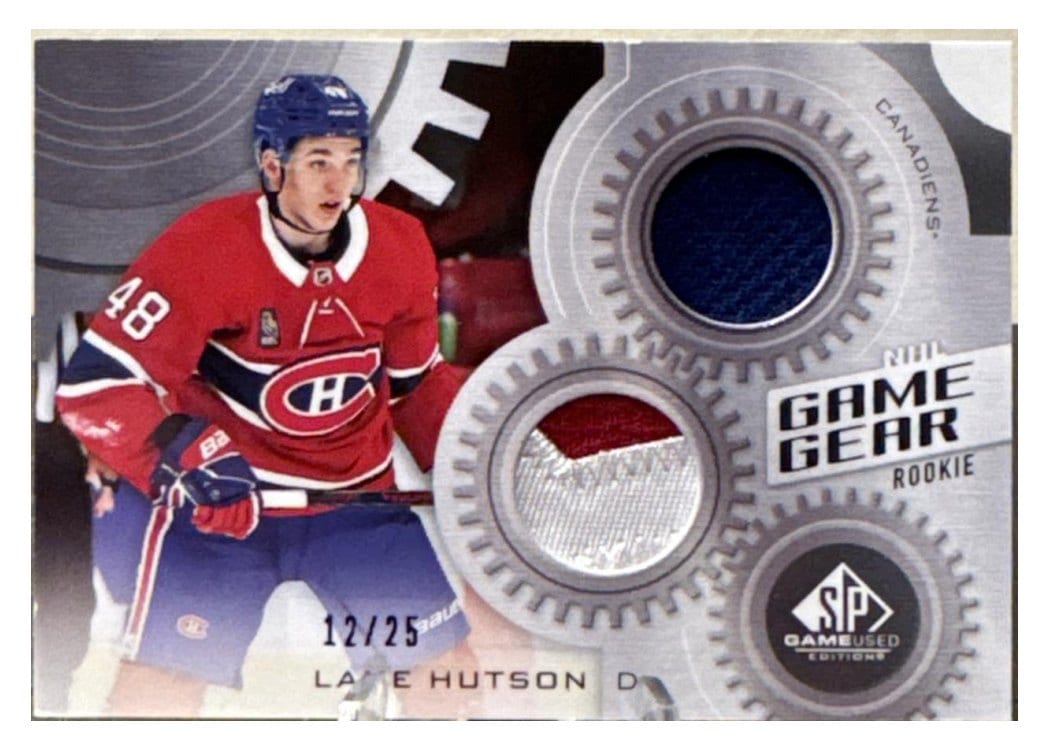 2024-25 SP Game Used Game Gear Rookies Lane Hutson #GG-LH card