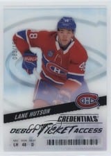 2024-25 Upper Deck Credentials Acetate Debut Ticket Access Lane Hutson #DTAA-LH