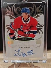2024-25 Upper Deck Ice Exquisite Collection Rookies Signatures Lane Hutson #ERS-LH card